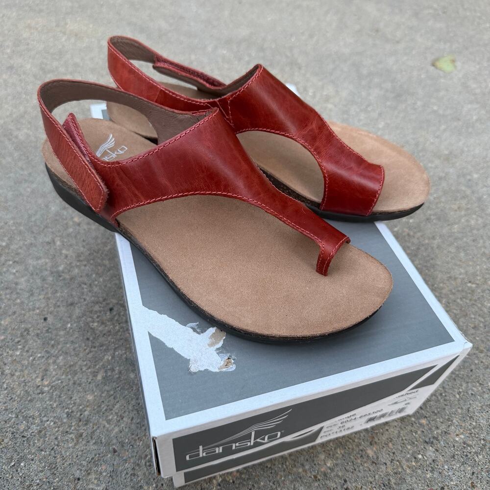 Dankso Size 36 Reece Waxy Burnished Orange 6024-695300 Worn Once In Box
